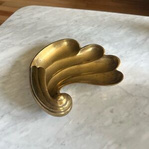 Vintage brass catchall trinket dish